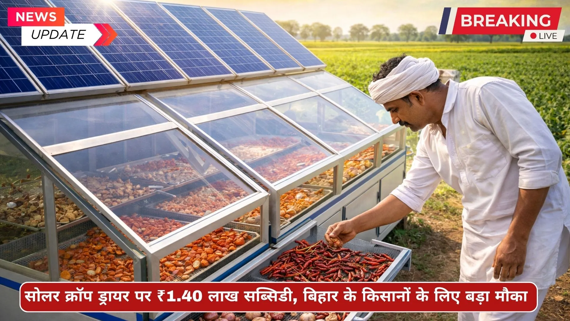 सोलर क्रॉप ड्रायर